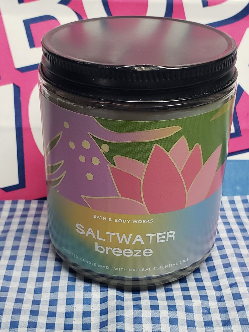 BBW Saltwater Breeze Single Wick Candle Home Fragrance Decor